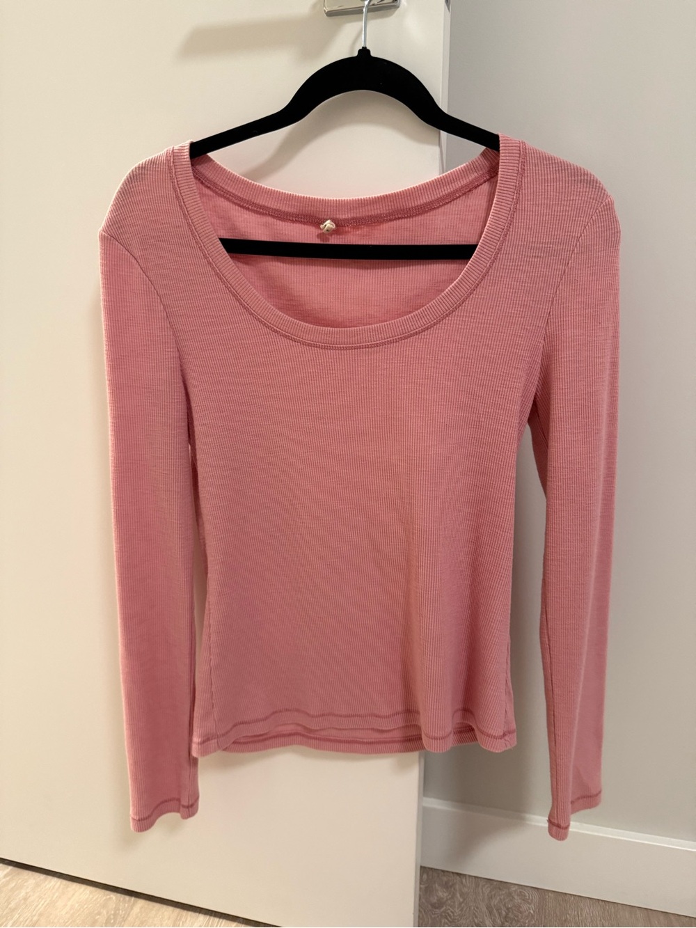 PGD by Plenty Ribbed Scoop-Neck Top – Pink